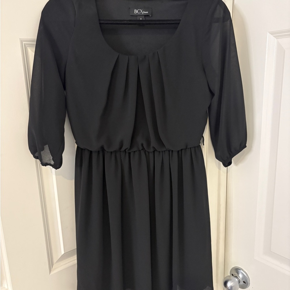 BCX Black Women's Dress with Scoop Neck